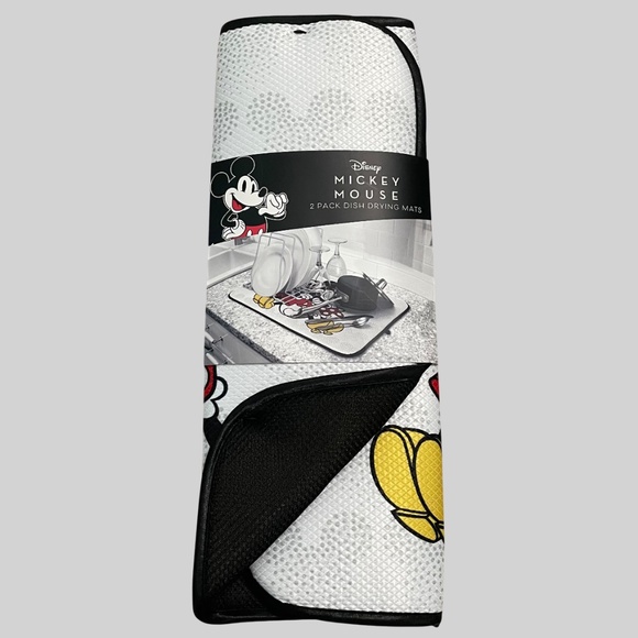 2 pk. Mickey Mouse Dish Drying Mats NWT - Picture 1 of 2